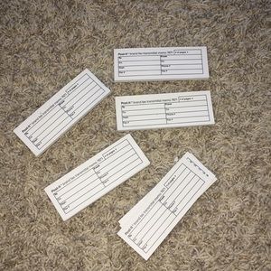 Fax memo tag post it bundle